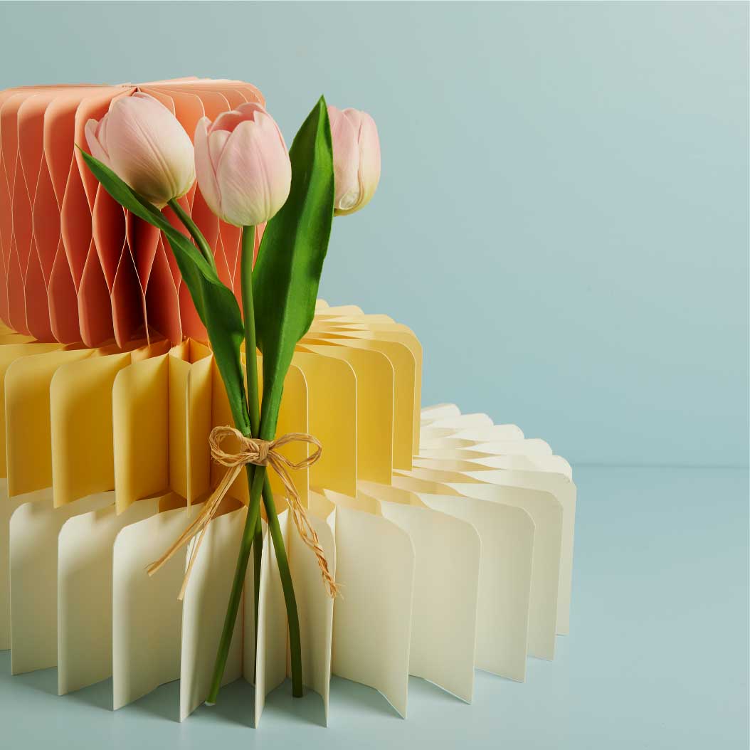 26991 - set 3 pz tulipani rosa 