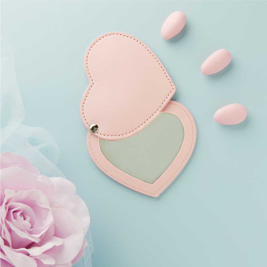 26409 - specchietto cuore rosa