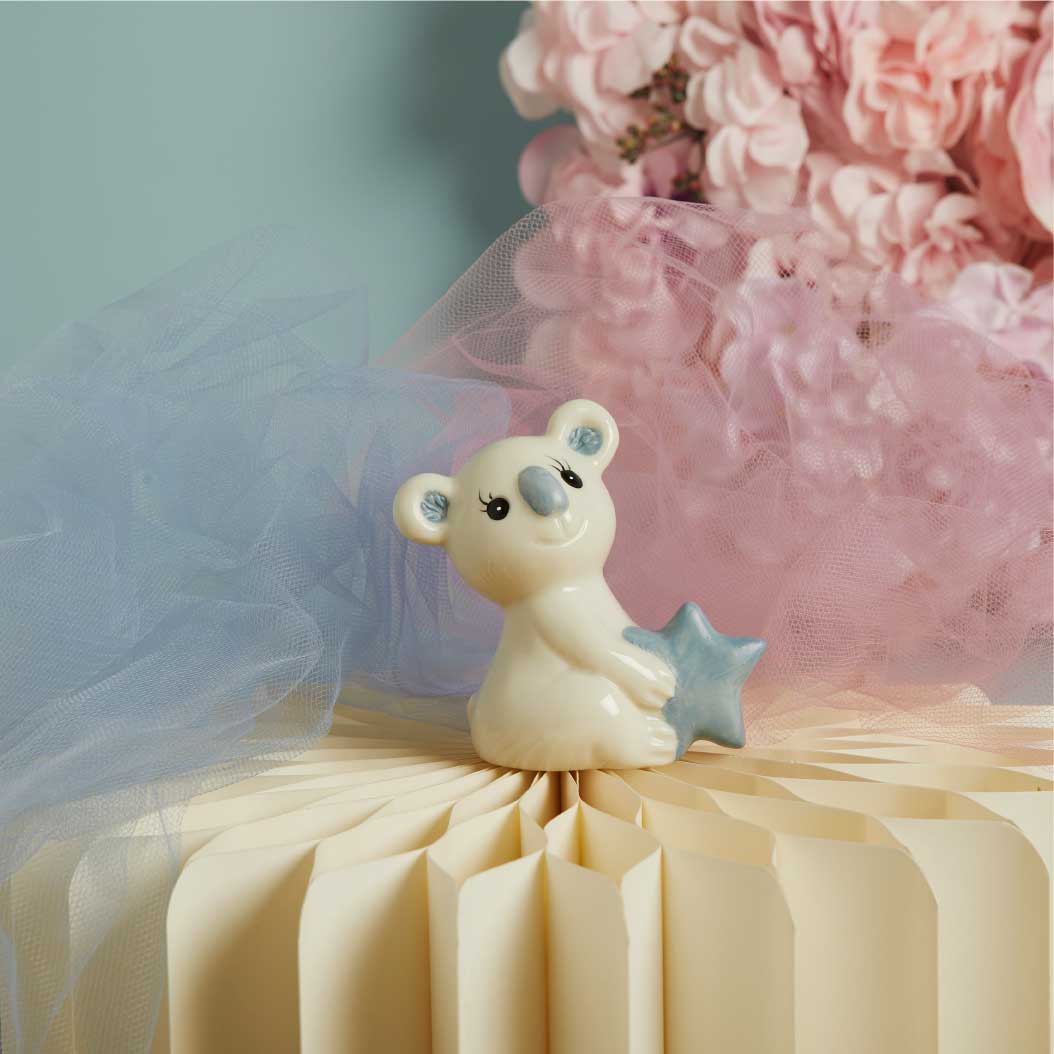 26395 - koala azzurro medio h 9 cm