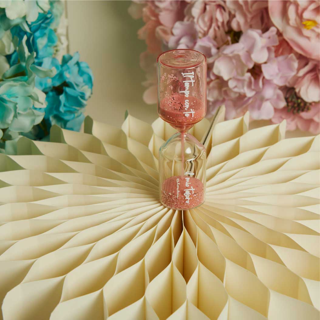 26215 - clessidra bicolore rosa 3,5x12