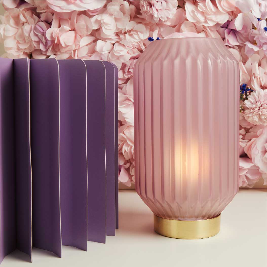 26172 - lampada grande plissettata 12x12x17,5